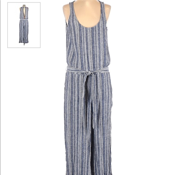 BRAND NEW! Cloth and stone stripped jumpsuit - Picture 1 of 6